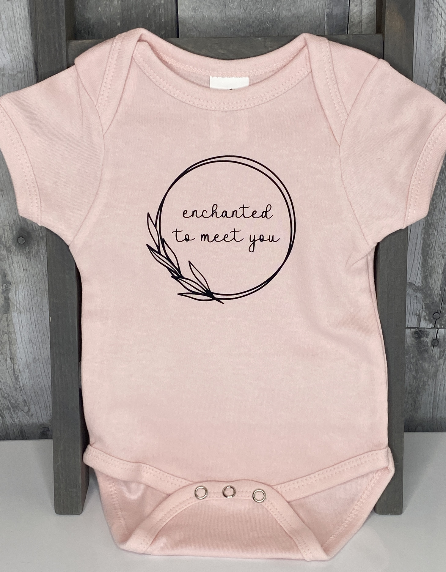 enchanted to meet you infant bodysuit