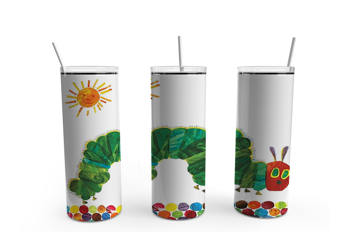 Hungry Caterpillar Inspired Tumbler - Binnie & Bopper Designs