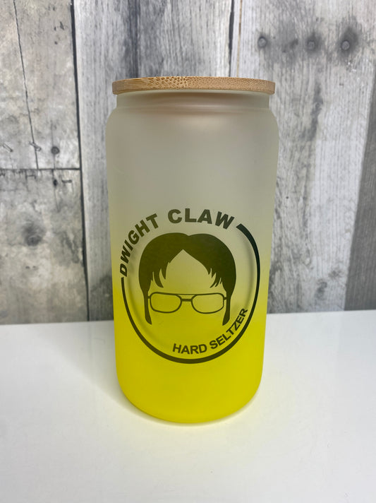 Dwight Claw 16oz Glass Can Tumbler, Limited Edition - Binnie & Bopper Designs