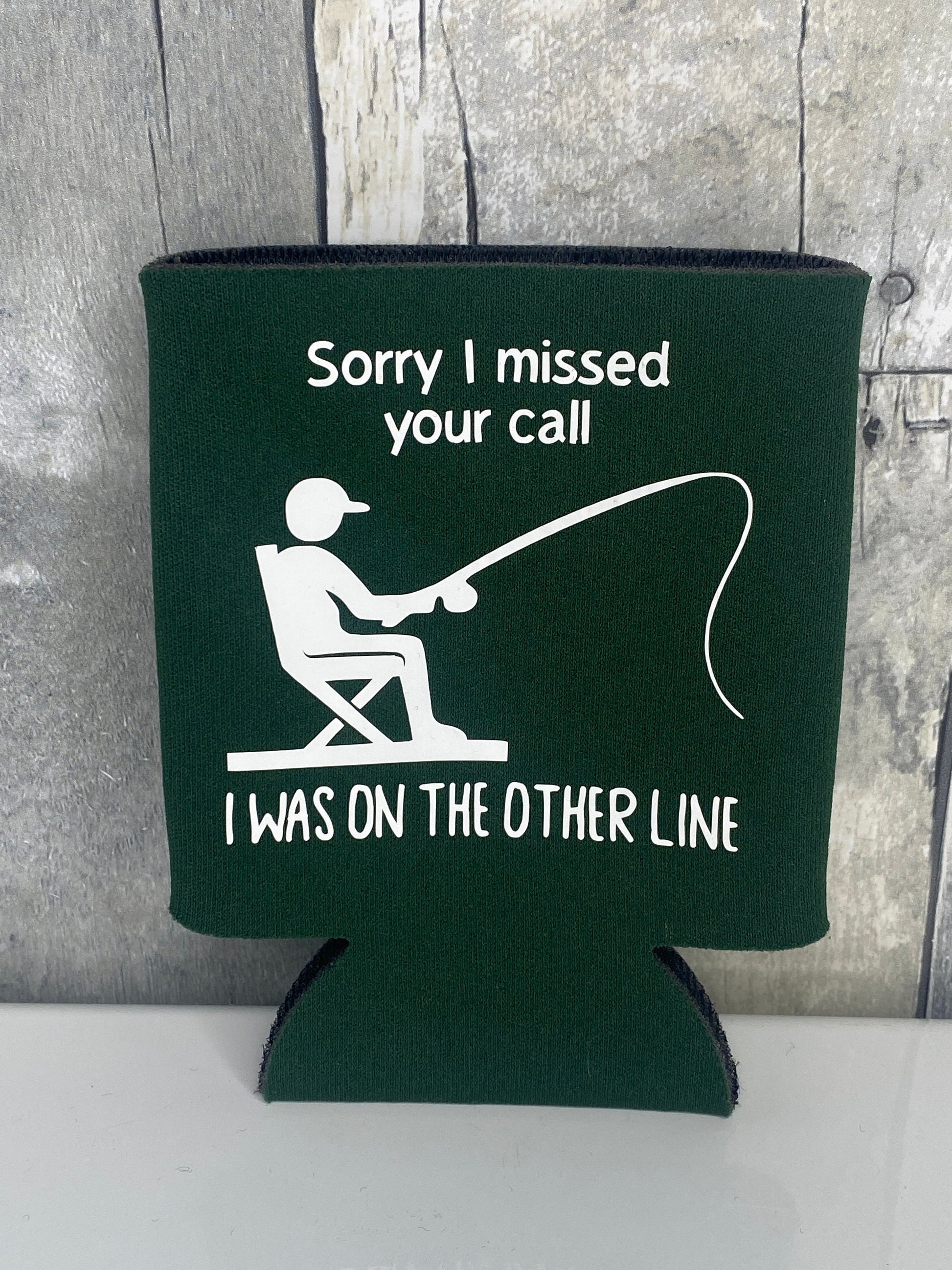 Fishing Cozie, On the Other Line Can Cooler - Binnie & Bopper Designs