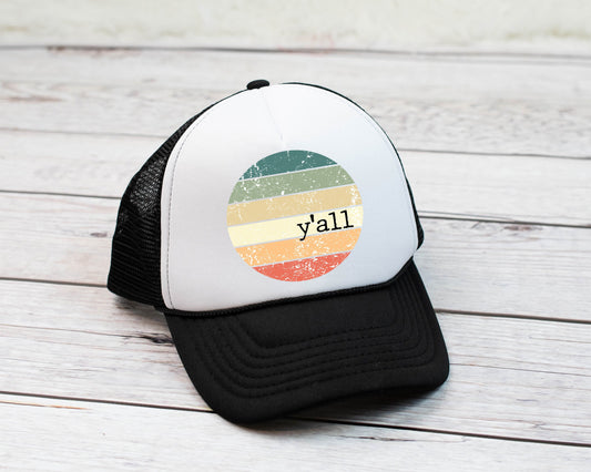 Y'all Trucker Style Hat - Binnie & Bopper Designs