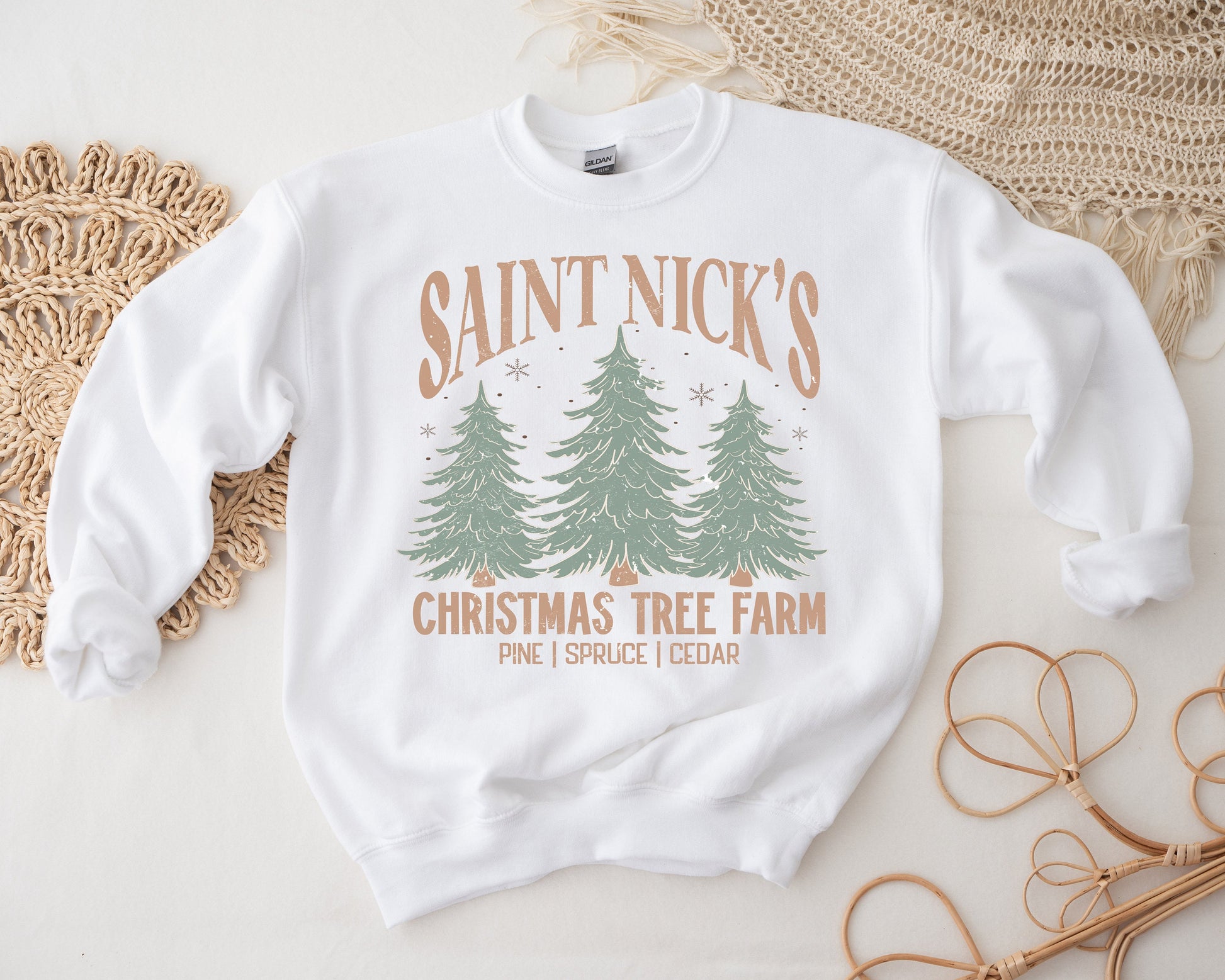 Saint Nick's Christmas Tree Farm Crewneck